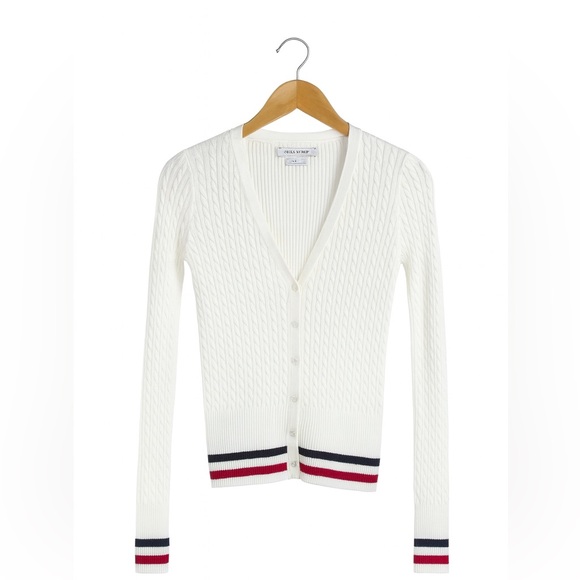 Tommy Hilfiger Vintage Y2K Women's Size Small  Cardigan Letterman's Sweater - Picture 1 of 2